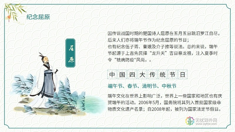 中国传统节日端午安康之端午节起源习俗主题班会-第6张